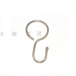 窗帘配件钢丝小挂钩罗马杆窗帘扣改轨道挂钩 100个小号带圈挂钩