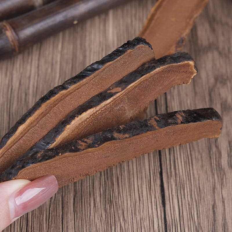 长白山黑灵芝片500g/1000g整枝切片家庭煲汤料方便易存无熏硫无添