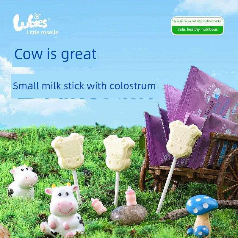 小萝比牛牛配初乳棒6克60支牛奶棒棒糖儿童零食