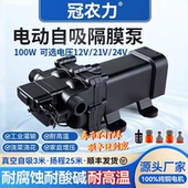 12V24V大流量浇菜神器浇水机关枪自停自吸隔膜泵耐腐蚀抽尿素柴油