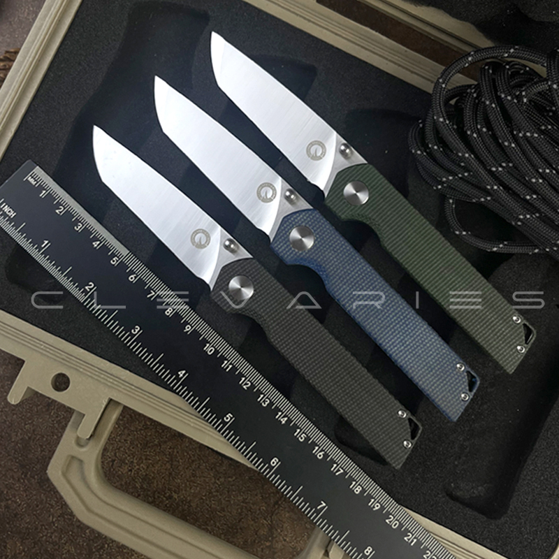 户外高硬度折刀VG10钢米卡塔柄