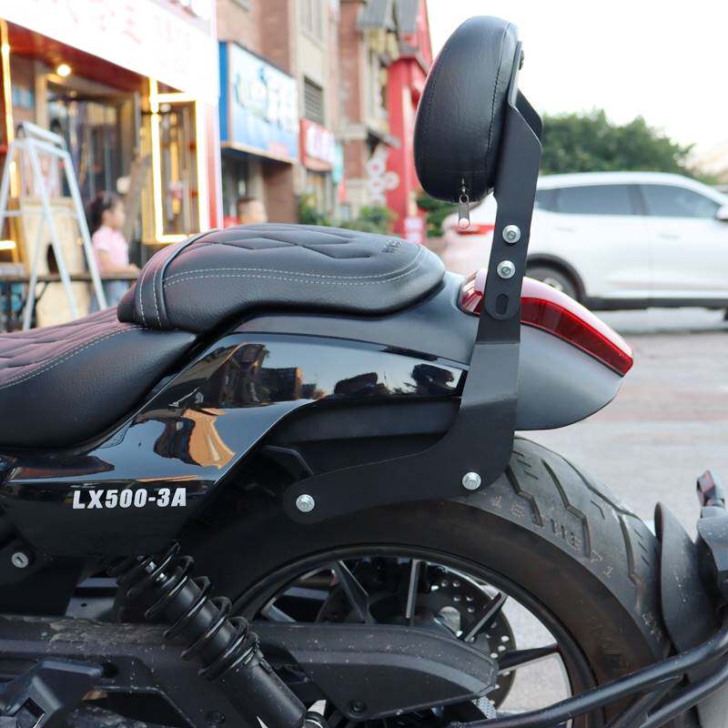 无极CU525折叠靠背边包隆鑫LX500-3A复古太子骑士包摩托改装靠背