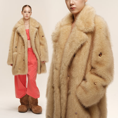 COZYDOLL斯拉夫风长款毛毛皮草