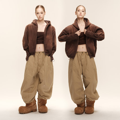 COZYDOLL巴恩风美式街头连帽卫衣