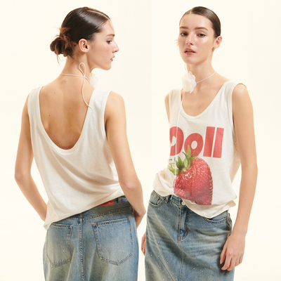 CozydollU型露背棉麻舒适吊带