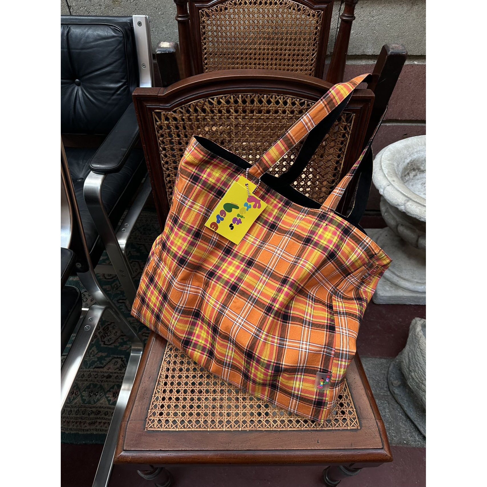 Fruits Love Office水果爱 'THE TOTE BAG' 橙色条纹托特包大容量