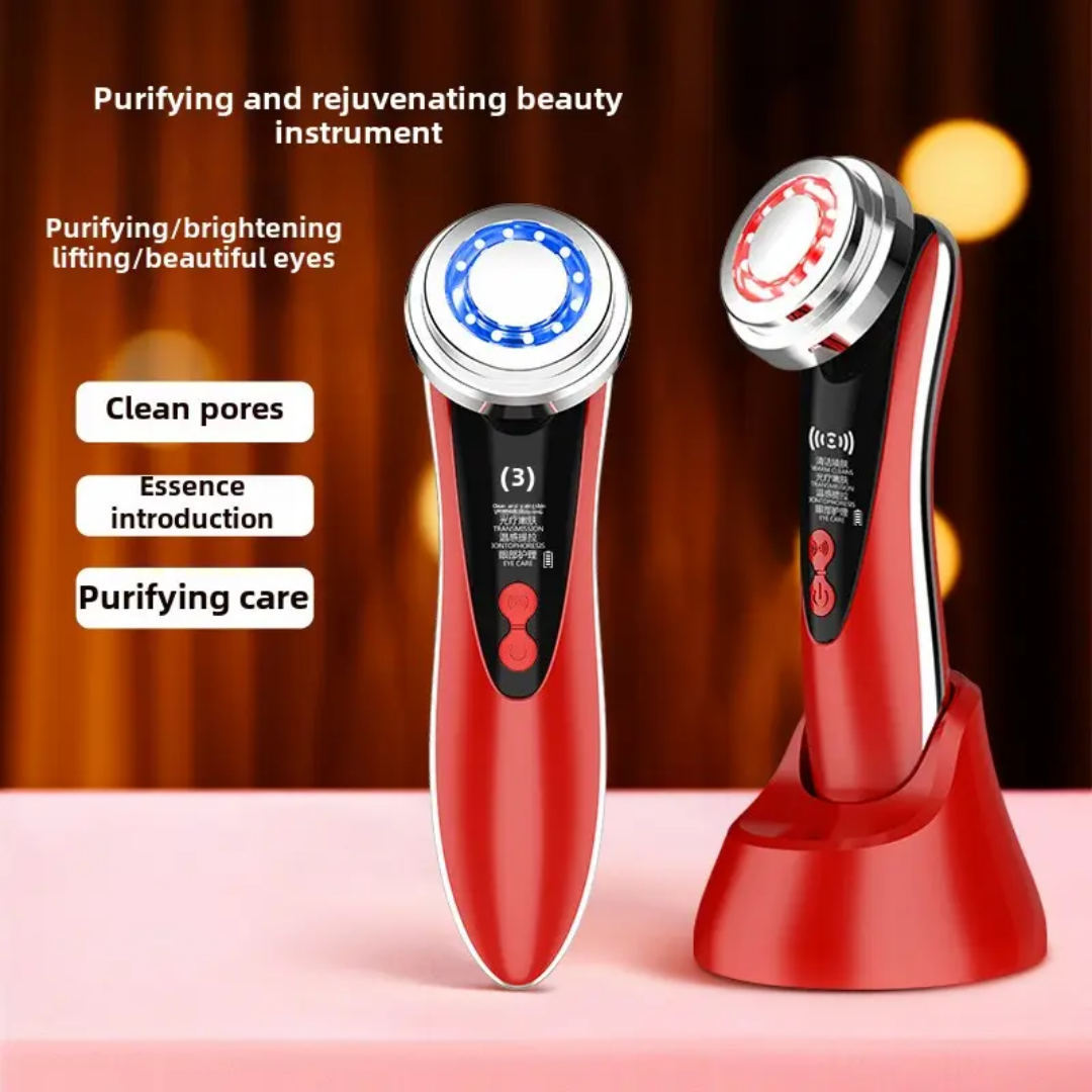 跨境光子嫩肤脸部美容仪热敷震动导入仪彩光眼部按摩美容仪器,美容美体仪器,LED/光类美容仪,淘宝优惠券,粉丝福利购,淘宝优惠卷