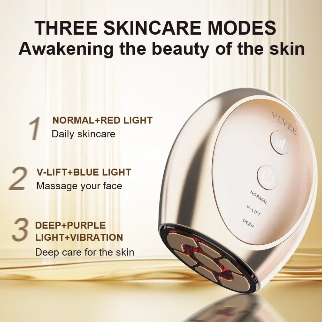 跨境VLVEE胶原炮美容仪器家用脸部按摩仪微电流提拉蓝红光导入仪,美容美体仪器,水光仪/导入仪,淘宝优惠券,粉丝福利购,淘宝优惠卷
