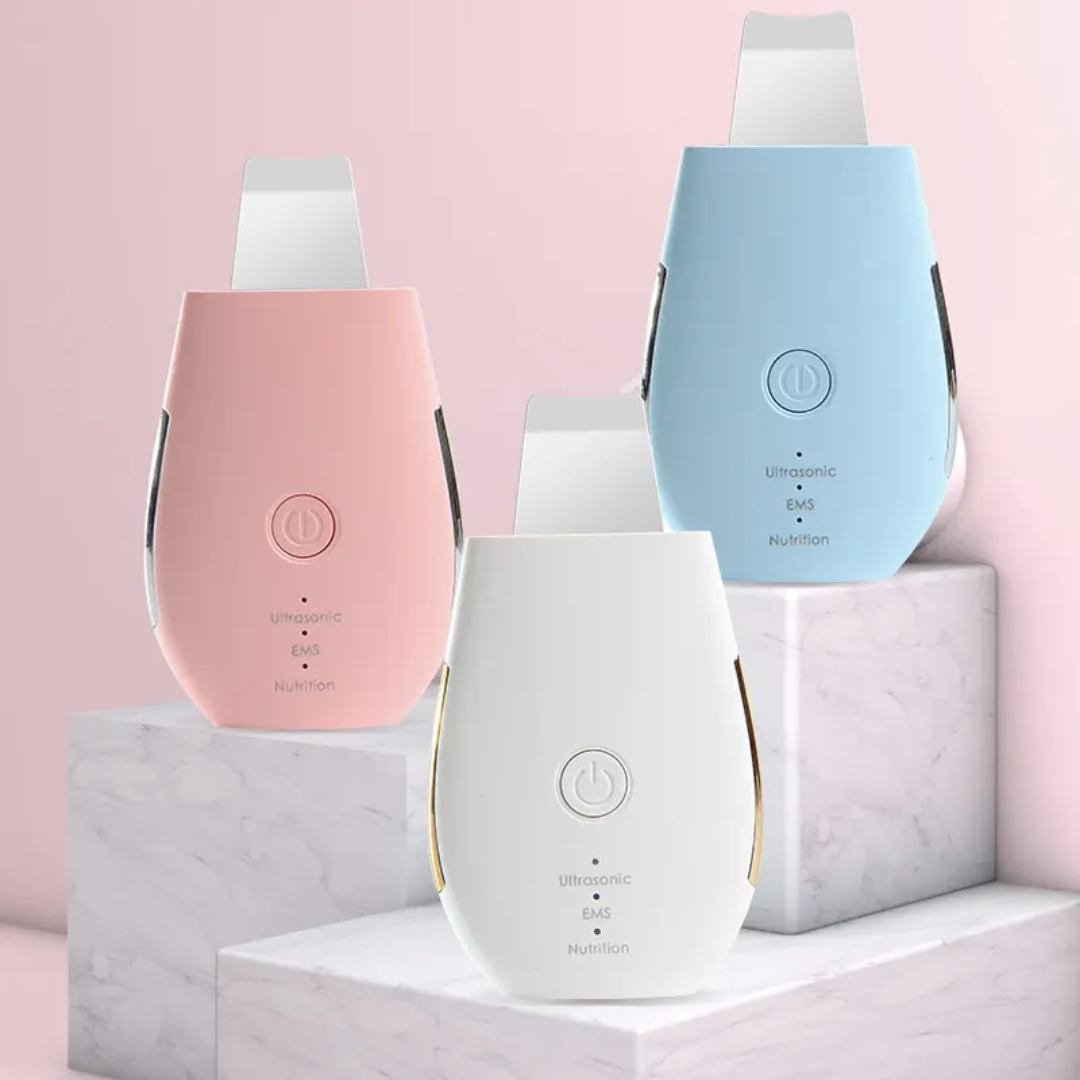 超声波铲皮机 电动洁面仪 黑头仪导入导出美容仪铲皮刀家用清洁仪