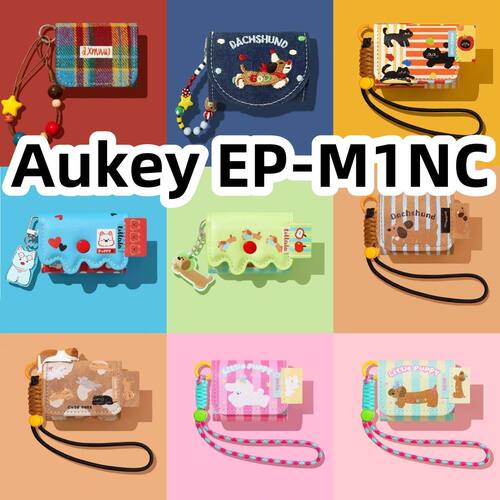 适用于Aukey EP-M1NC耳机套一体翻盖皮套保护套手链款防摔