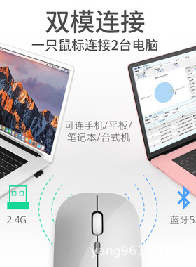 适用华硕灵耀14 UX3405C笔记本便携双模USB蓝牙连接办公无线鼠标