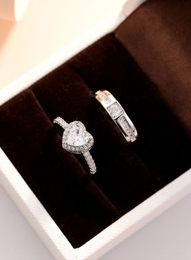 韩版结婚戒指情侣戒指婚礼