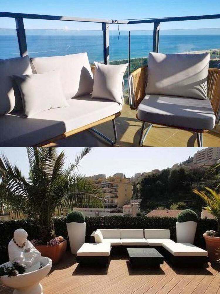 户外实木沙发坐垫防水防晒加厚海绵长凳藤椅垫子圆形方形U型定制