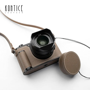 28相机保护套纯手工缝制定制保护皮套牛皮 康缇斯 43半套Q3 拍下后两周内发货非现货 适用徕卡Leica