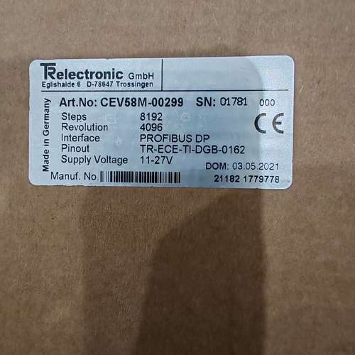 议价德国TR帝尔编码器旋转，CEV58M-00299 PROFI维修