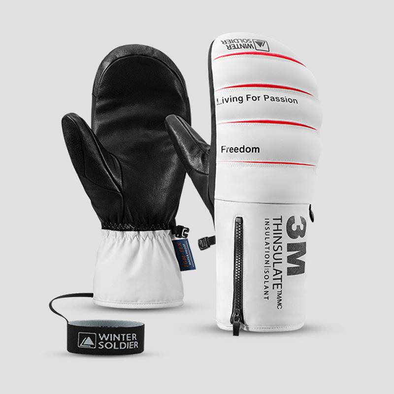 望雪者滑雪手闷子加厚保暖山羊皮