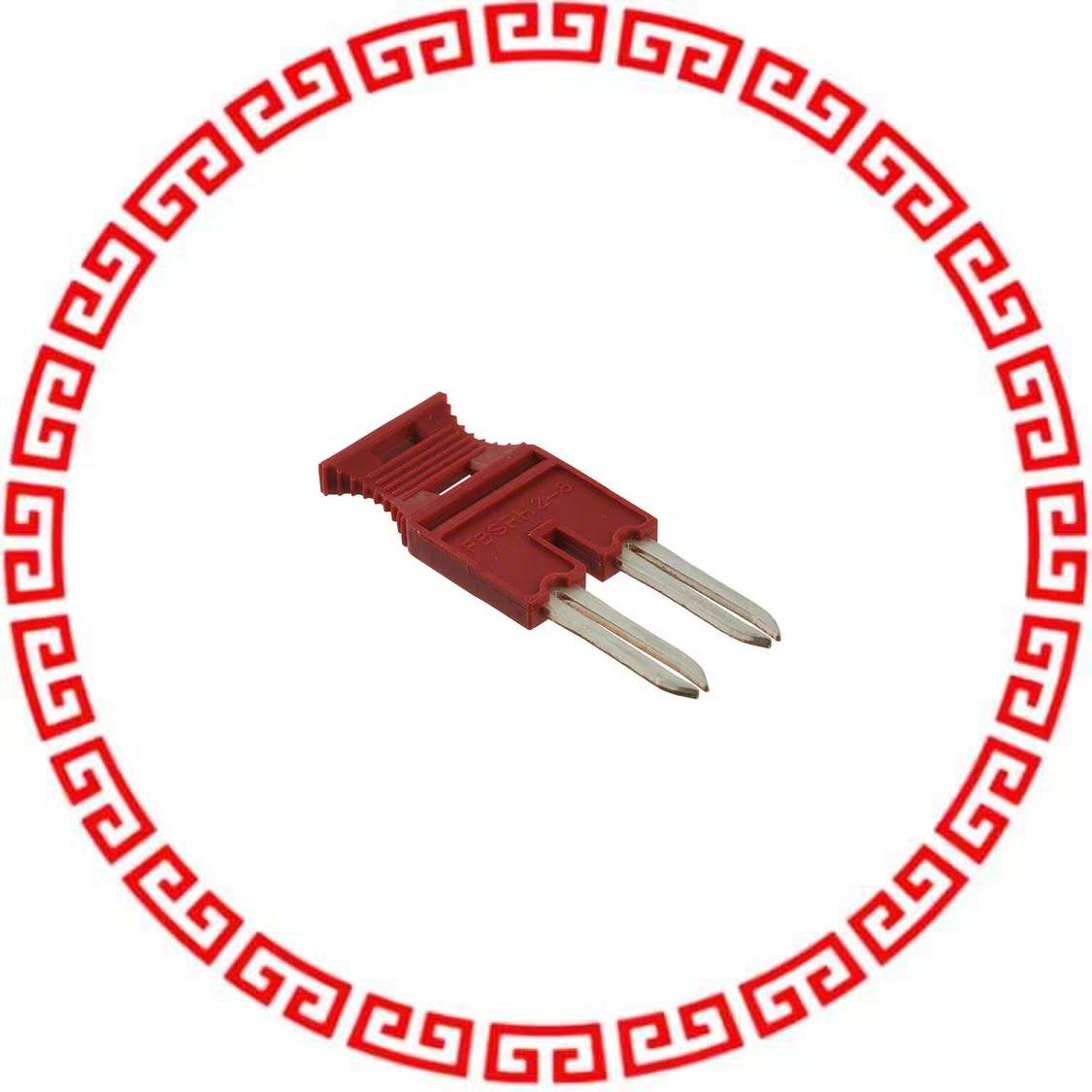 3033802 CONN TERM BLK JMPR 2POS RED