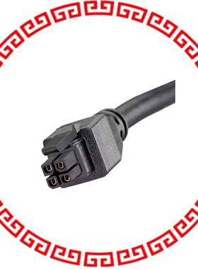 2451320410 MICROFIT 4 CIRCUIT BLACK 1M OVER