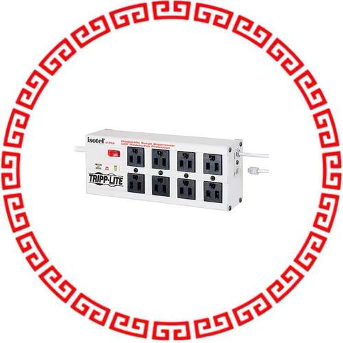 ISOTEL8 ULTRA SURGE SUPPR 8OUT 12'CORD W/RJ11