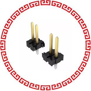 STR 26482060 GOLD 6POS HEADER CONN BKWY