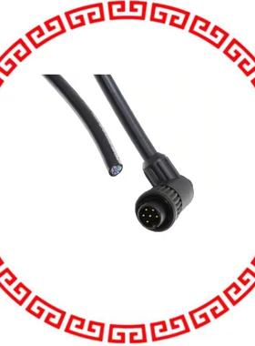 CARA62806P07990 CBL MALE RA TO WIRE LD 6P 6.56'