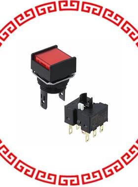 A165L-ARA-T1-2 SWITCH PUSHBUTTON DPDT 5A 125V