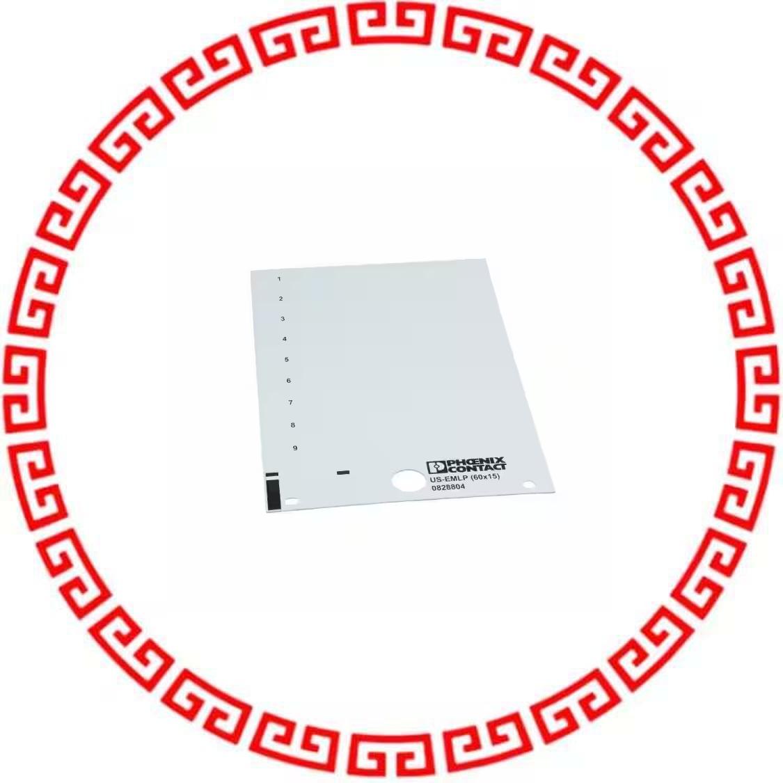 828804 PLASTIC LABEL CARD WHITE UNLABEL