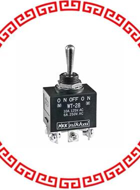 WT28T SWITCH TOGGLE DPDT 10A 125V