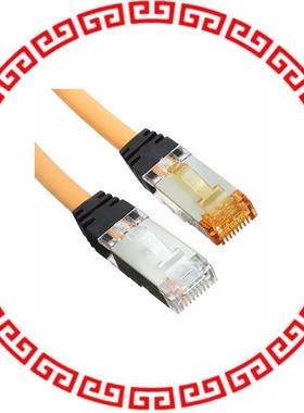 STPK6X1MOR KEYED COPPER PATCH CORD, CAT 6A,