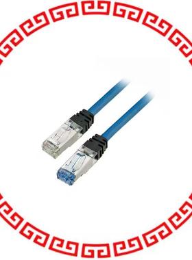 STPK6X1MBU KEYED COPPER PATCH CORD, CAT 6A,