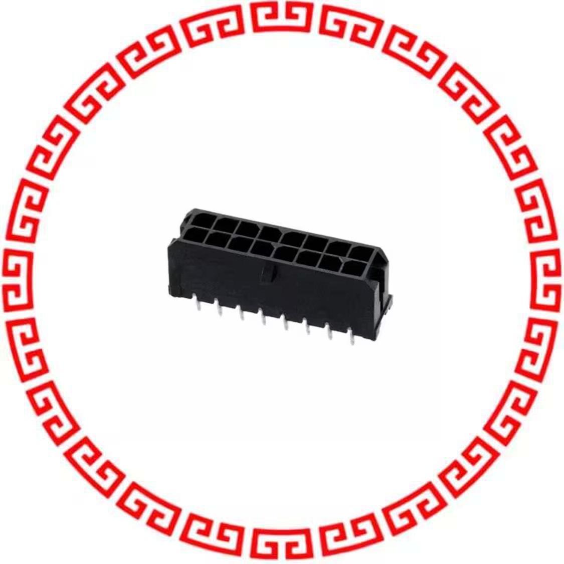 430451624 MICROFIT 3.0 VERT PTH /CLIP DR
