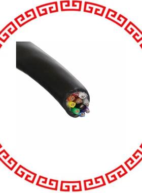 25010 BK005 CABLE 10COND 22AWG BLACK 100'