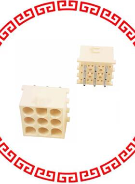 350712-4 CONN HEADER 9POS VERT .250 GOLD