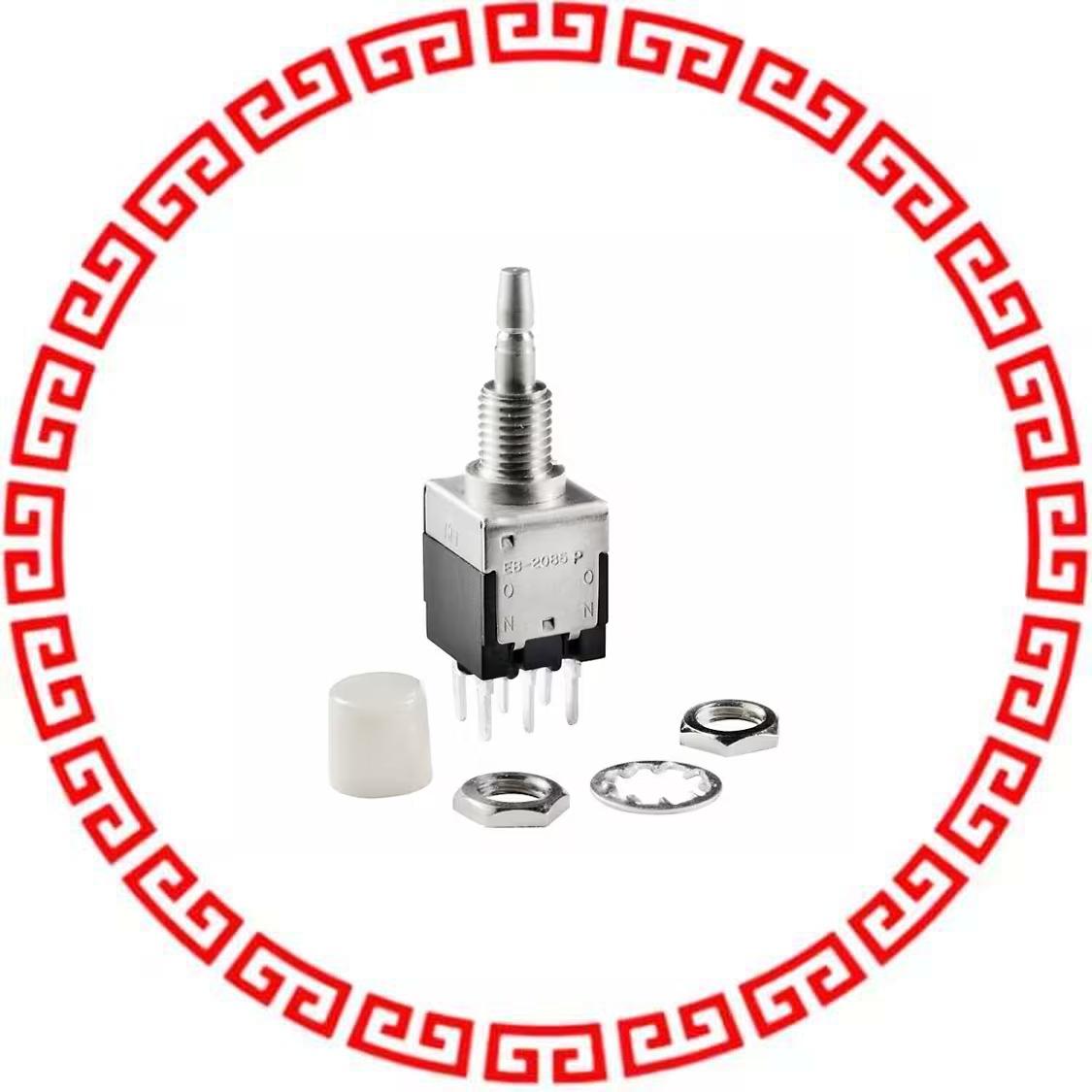 EB2085P-BB SWITCH PUSHBUTTON DPDT 3A 125V