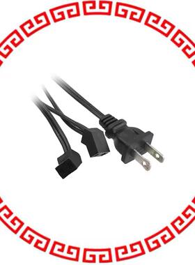 C45-2DC-72P FAN CORD 45DEG 2POS 72 AC PLUG