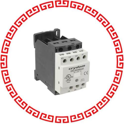 DRC3R48B420 REV 480V 7.6A 120 VAC 2NO