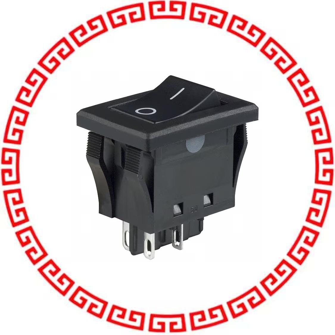 JWMW21RA2A SWITCH ROCKER DPST 10A 125V