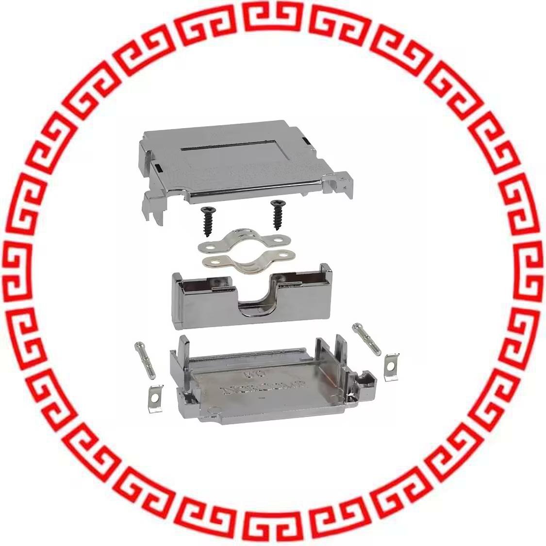 983-050-020R121 BACKSHELL DB50 METALIZED PLASTIC