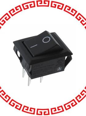C1350ARBB-602AW-B SWITCH ROCKER DPST 20A 250V