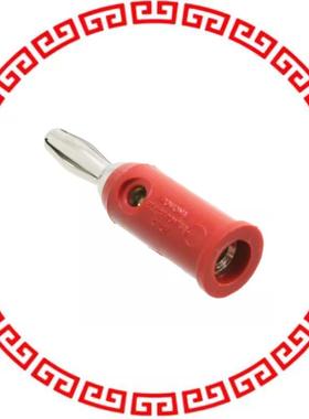 1325-2 PLUG BANA SOLDRLSS NCKL RED