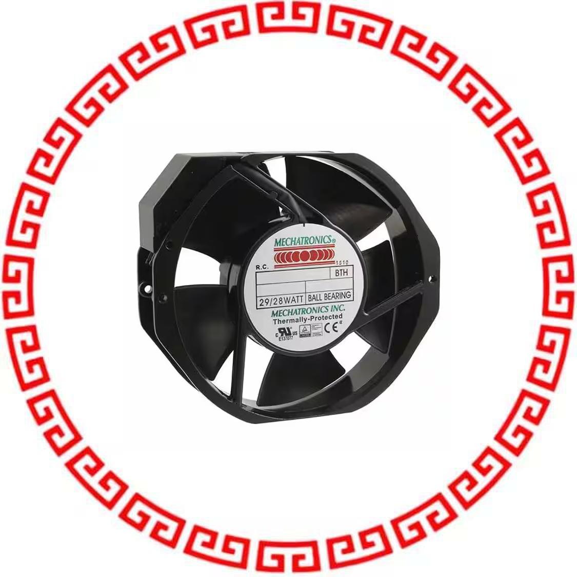 UF15AC12-BWHR-L36 FAN 172X150X38MM 115VAC 36 WIR