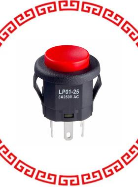 LP0125CMKW01C SWITCH PUSHBUTTON DPDT 3A 125V