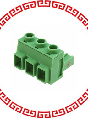 1714281 TERM BLOCK PLUG 3POS STR 7.62MM