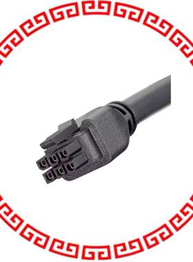 2451320610 MICROFIT 6 CIRCUIT BLACK 1M OVER