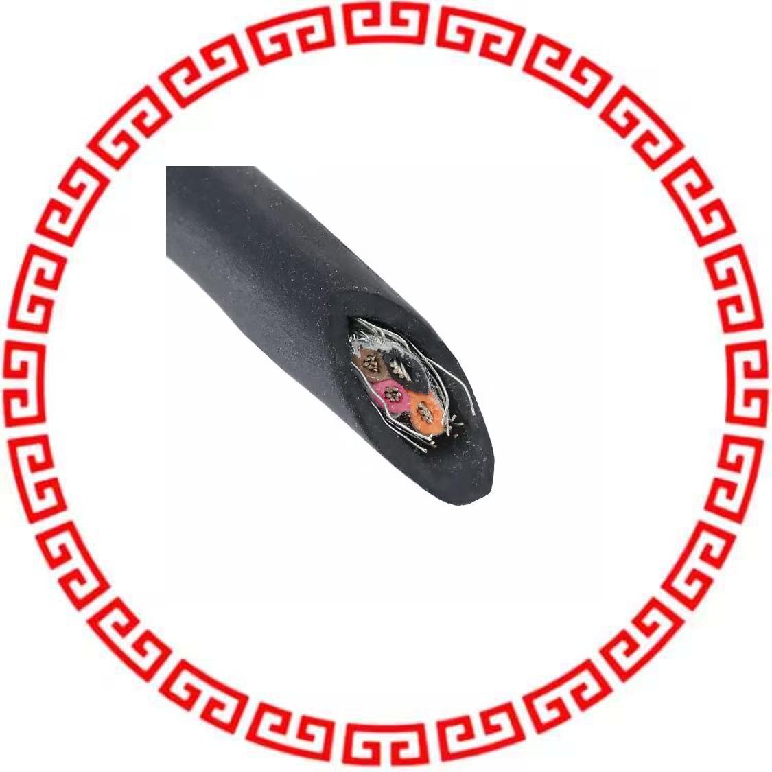 25114 BK005 CABLE 4COND 24AWG BLK SHLD 100'