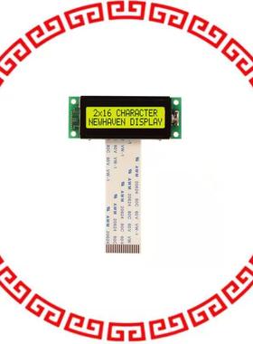 NHD-02161Z-FSY-YBW-C LCD MOD CHAR 2X16 Y/G TRANSFL