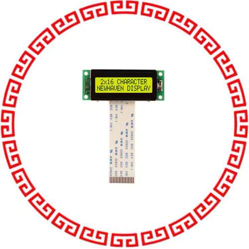 NHD-02161Z-FSY-YBW-C LCD MOD CHAR 2X16 Y/G TRANSFL