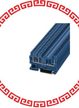 3042104 TERM BLK PLUG 3POS 5.2MM BLUE