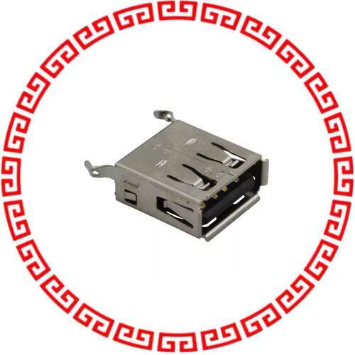 UE27AE54100 CONN RCPT USB TYPE A VERT GOLD