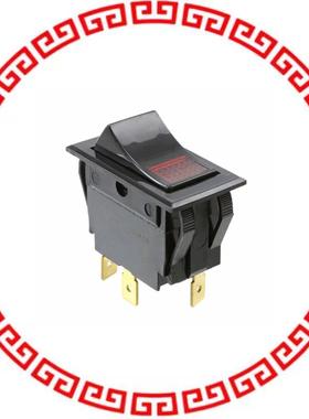 LTILA51-6S-BL-RC-NBL/125N SWITCH ROCKER SPST 15A